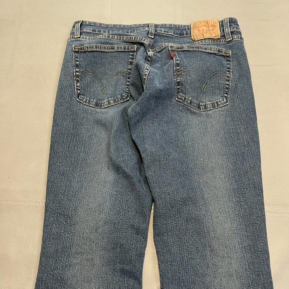 VTG Y2K Levis 518 Superlow‎ Boot Blue Jean Women Wide Leg 10/9M/30x31 Flare-3812 - Picture 11 of 11
